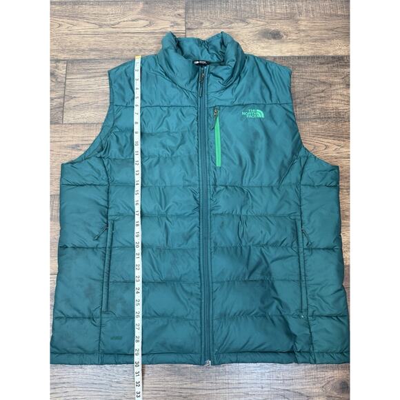 The North Face Vest Mens 2XL Green Aconcagua Down 550 Fill Puffer Full Zip XXL - Picture 10 of 13